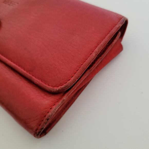 Bree Large Wallet Clutch Geniue Leather Red Card Bill Pen Key Holder Strap - Picture 12 of 13